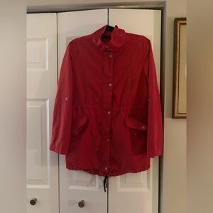 Sanctuary Women’s Sz M Orangey/Pink Utility Anorak Transition Jacket/Coat